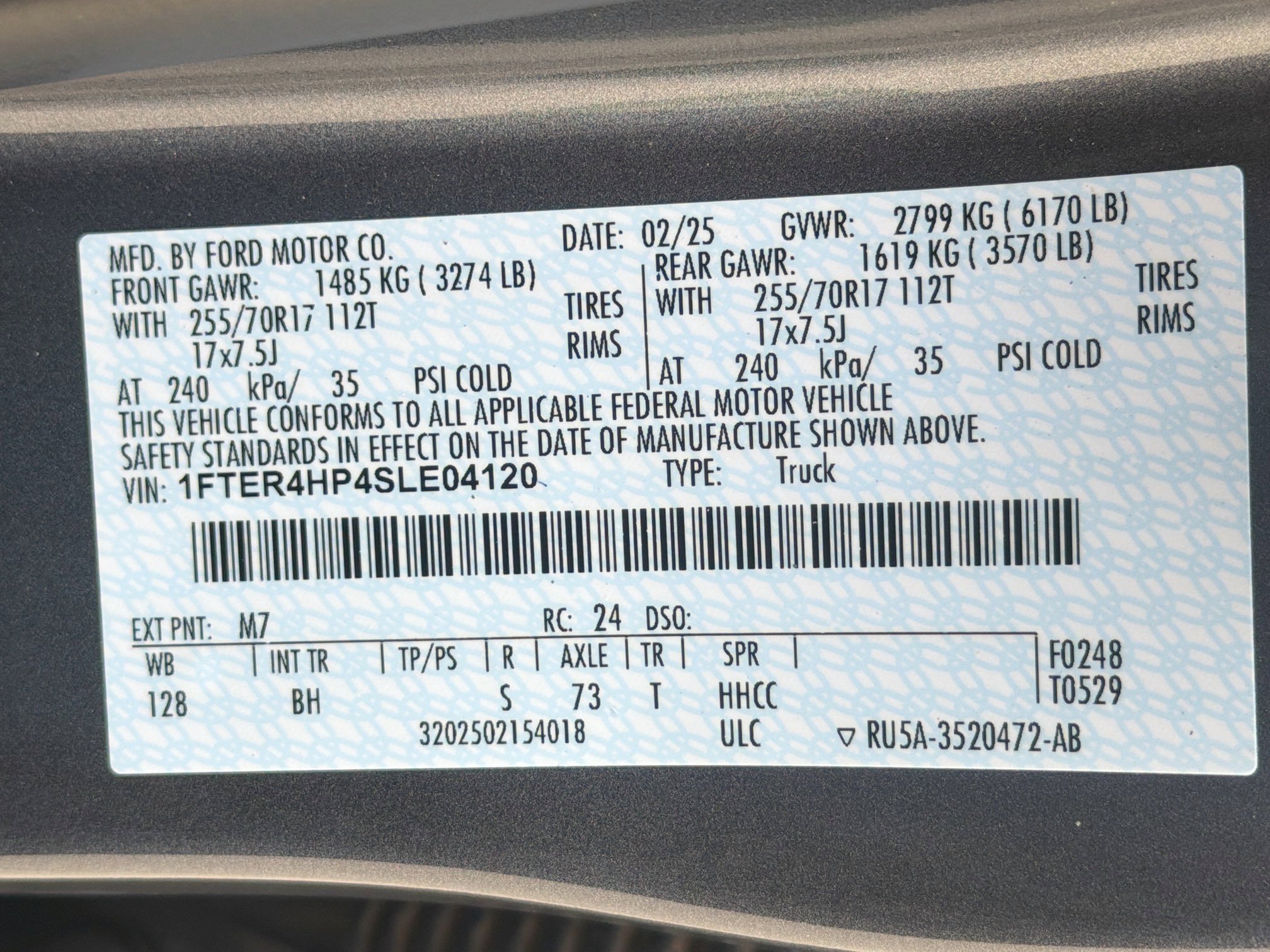 Certified 2025 Ford Ranger XLT w/ Equipment Group 301A High AWD/4WD image 32