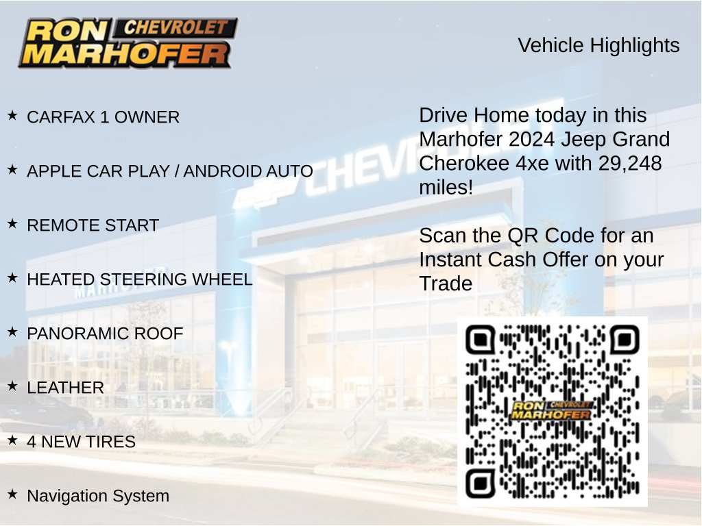 Used 2024 Jeep Grand Cherokee Limited 4xe w/ Trailer Tow Package AWD/4WD image 15