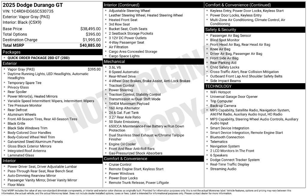 Used 2025 Dodge Durango GT RWD image 18