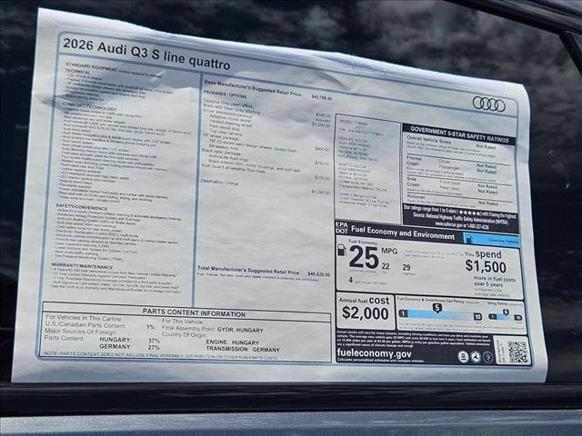 New 2026 Audi Q3 quattro 2.0T AWD/4WD image 17