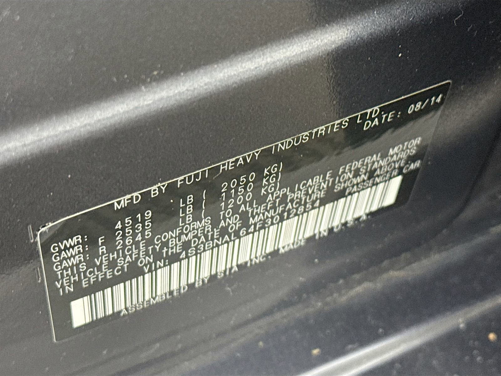 Used 2015 Subaru Legacy 2.5i Limited image 26