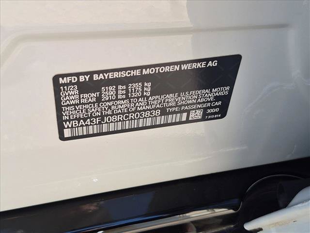 Certified 2024 BMW 530i w/ M Sport Package RWD image 26