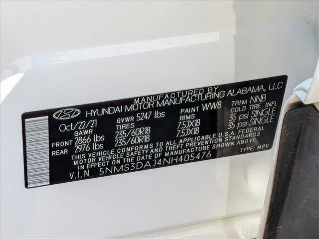 Used 2022 Hyundai Santa Fe SEL w/ Convenience + Premium Package image 26