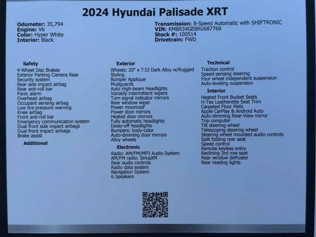 Used 2024 Hyundai Palisade XRT FWD image 49