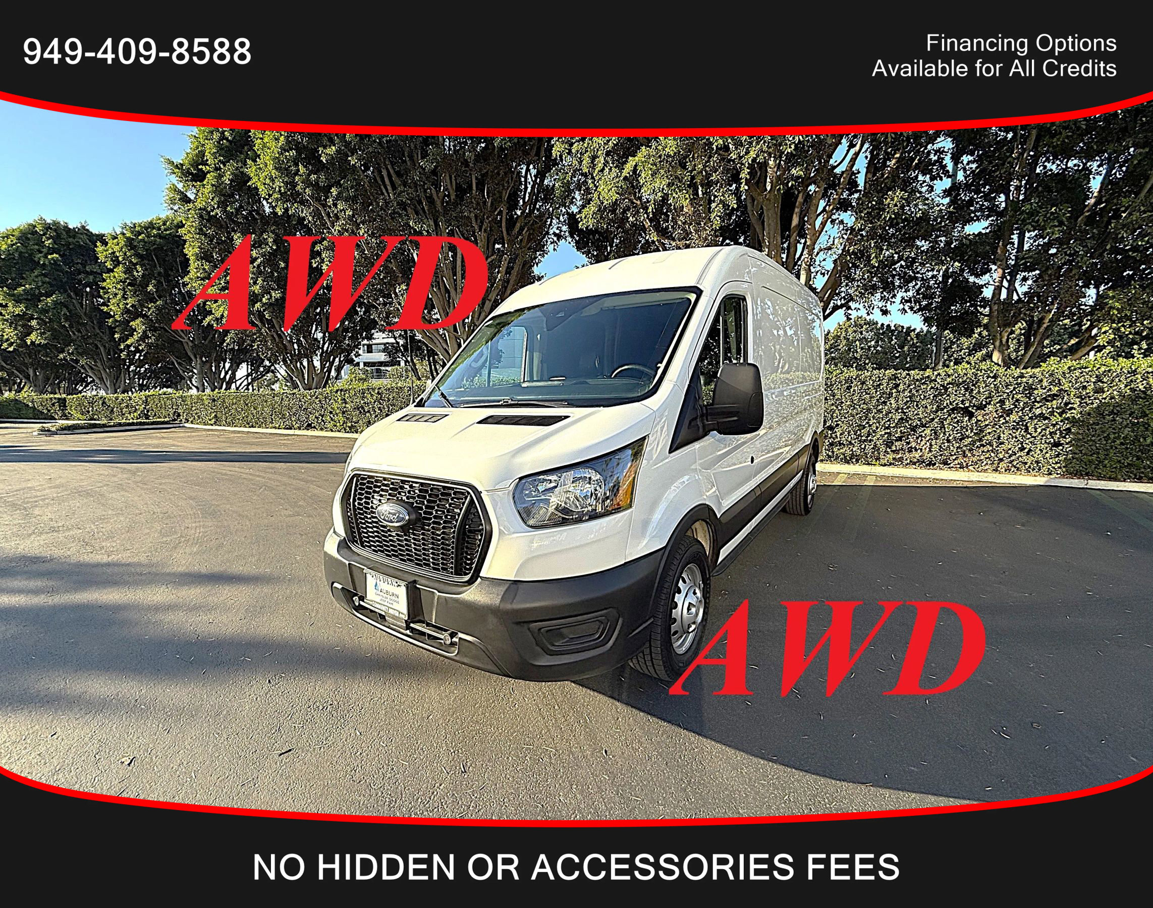 Used 2023 Ford Transit 250 Medium Roof AWD w/ Load Area Protection Package image 1