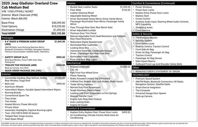 Used 2020 Jeep Gladiator Overland image 31