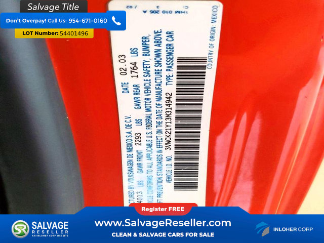 Used 2003 Volkswagen Beetle GLS FWD image 16