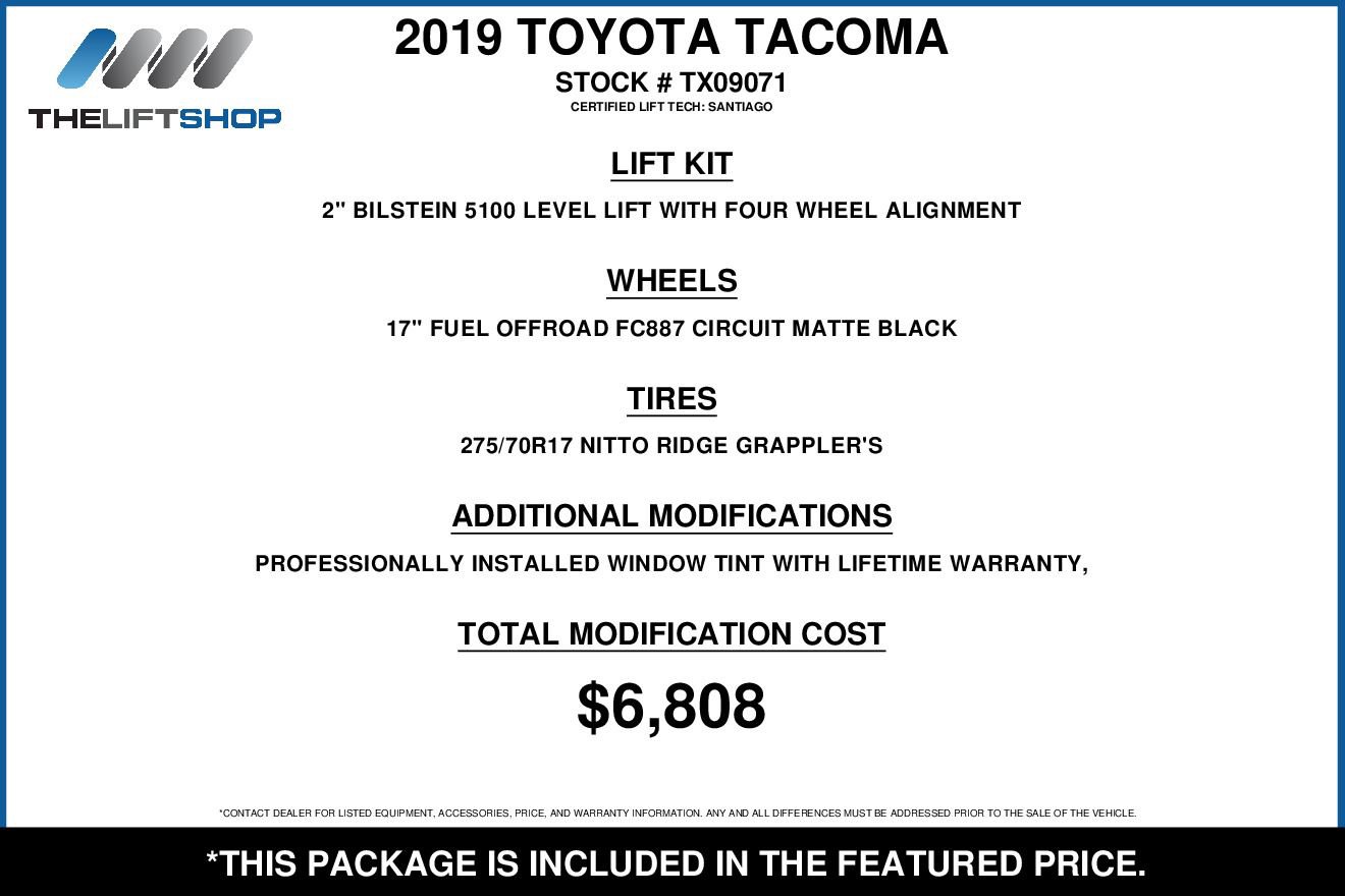 Used 2019 Toyota Tacoma TRD Off-Road AWD/4WD image 2