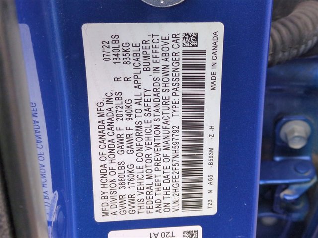 Used 2022 Honda Civic Sport image 32