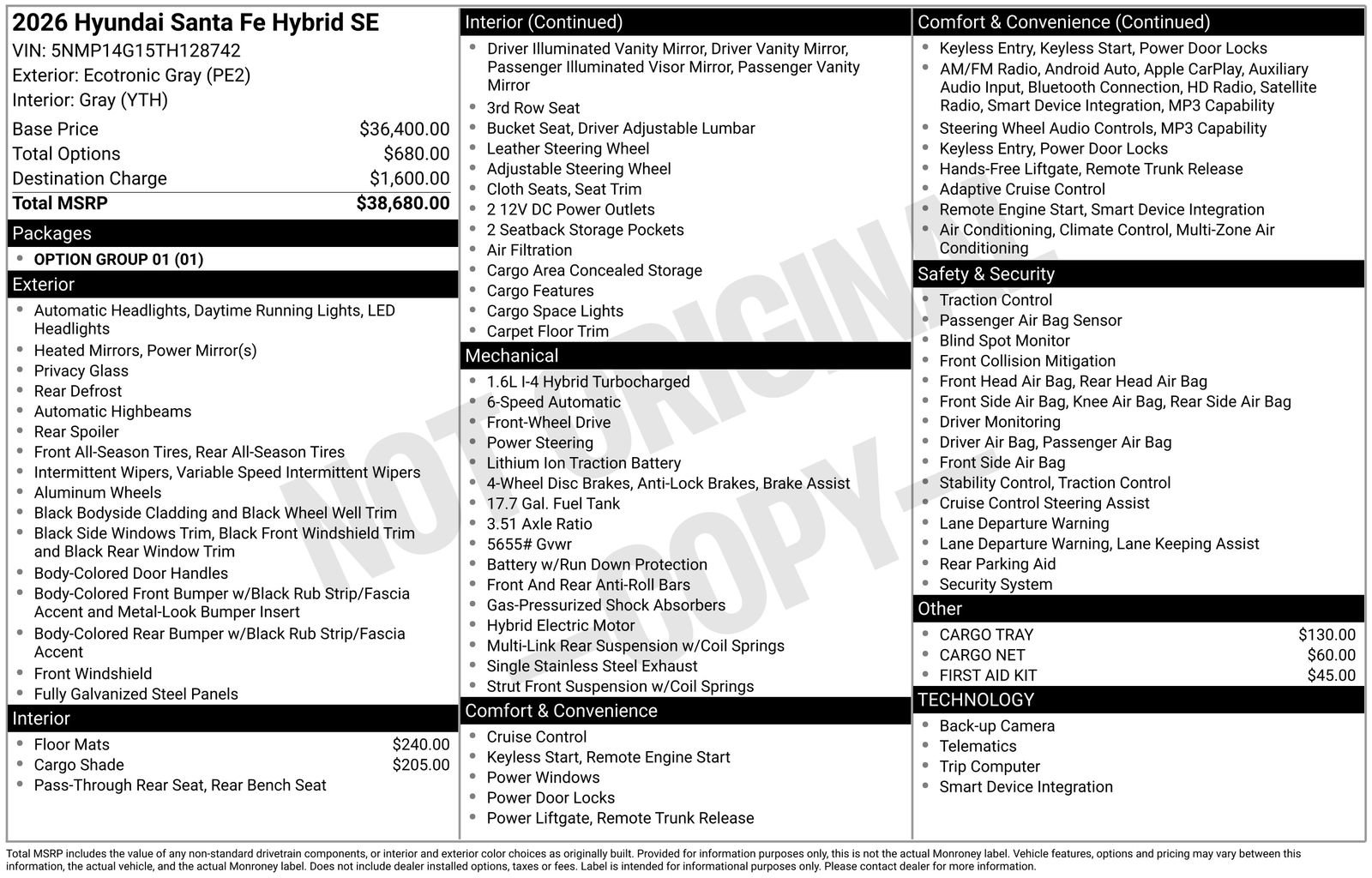 New 2026 Hyundai Santa Fe SE FWD image 20