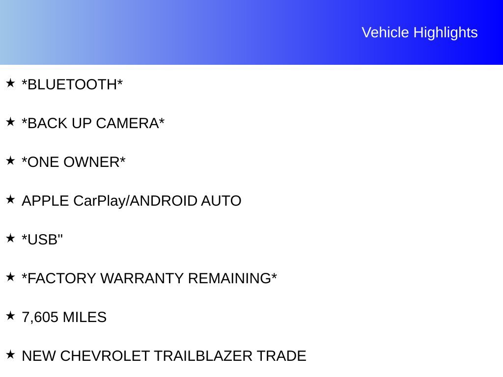 Used 2025 Chevrolet TrailBlazer ACTIV w/ Convenience Package FWD image 4