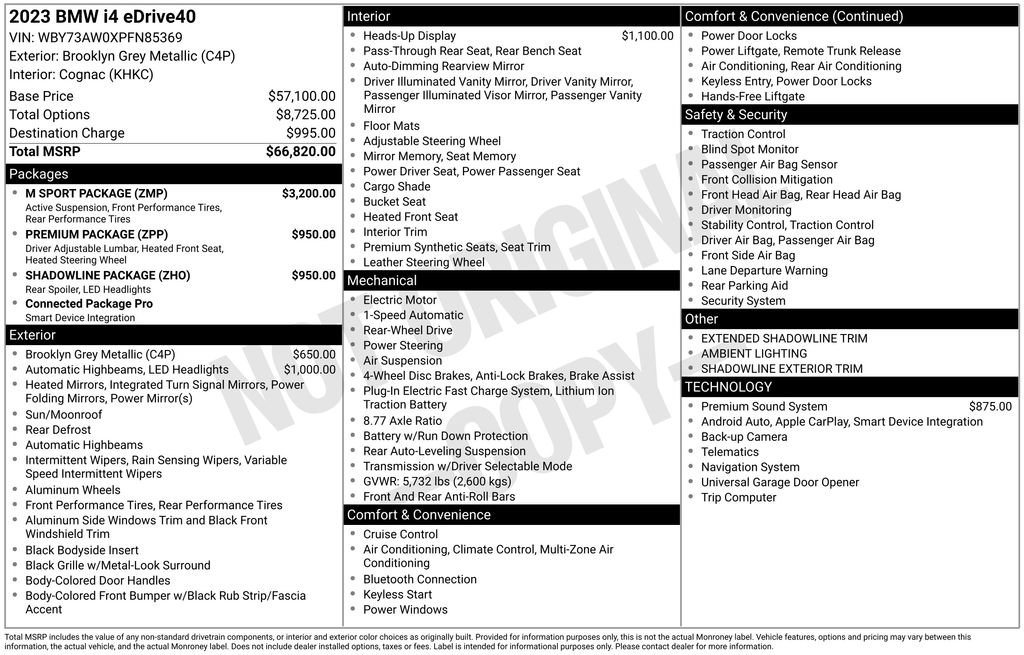 Used 2023 BMW i4 eDrive40 w/ M Sport Package image 7