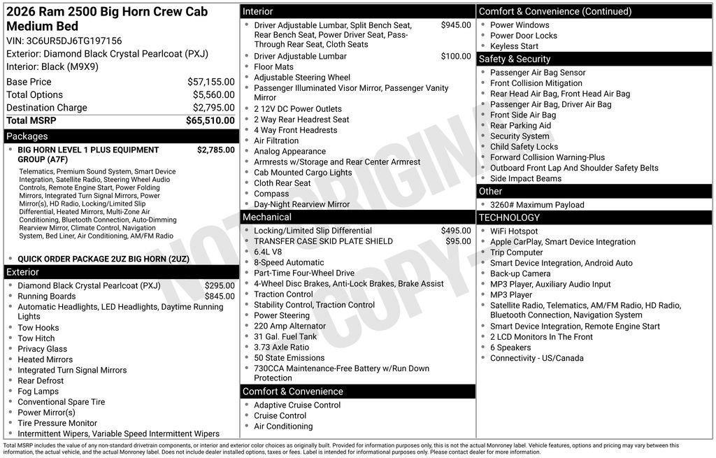 Used 2026 RAM 2500 Big Horn AWD/4WD image 30
