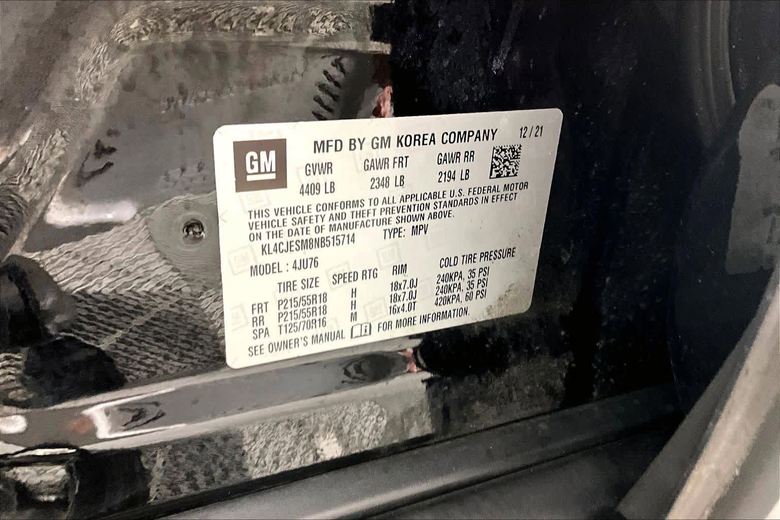 Certified 2022 Buick Encore Preferred AWD/4WD image 31