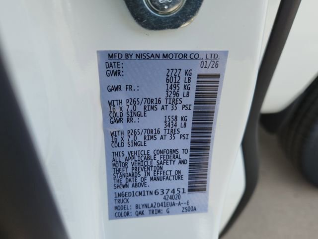 New 2026 Nissan Frontier S image 10