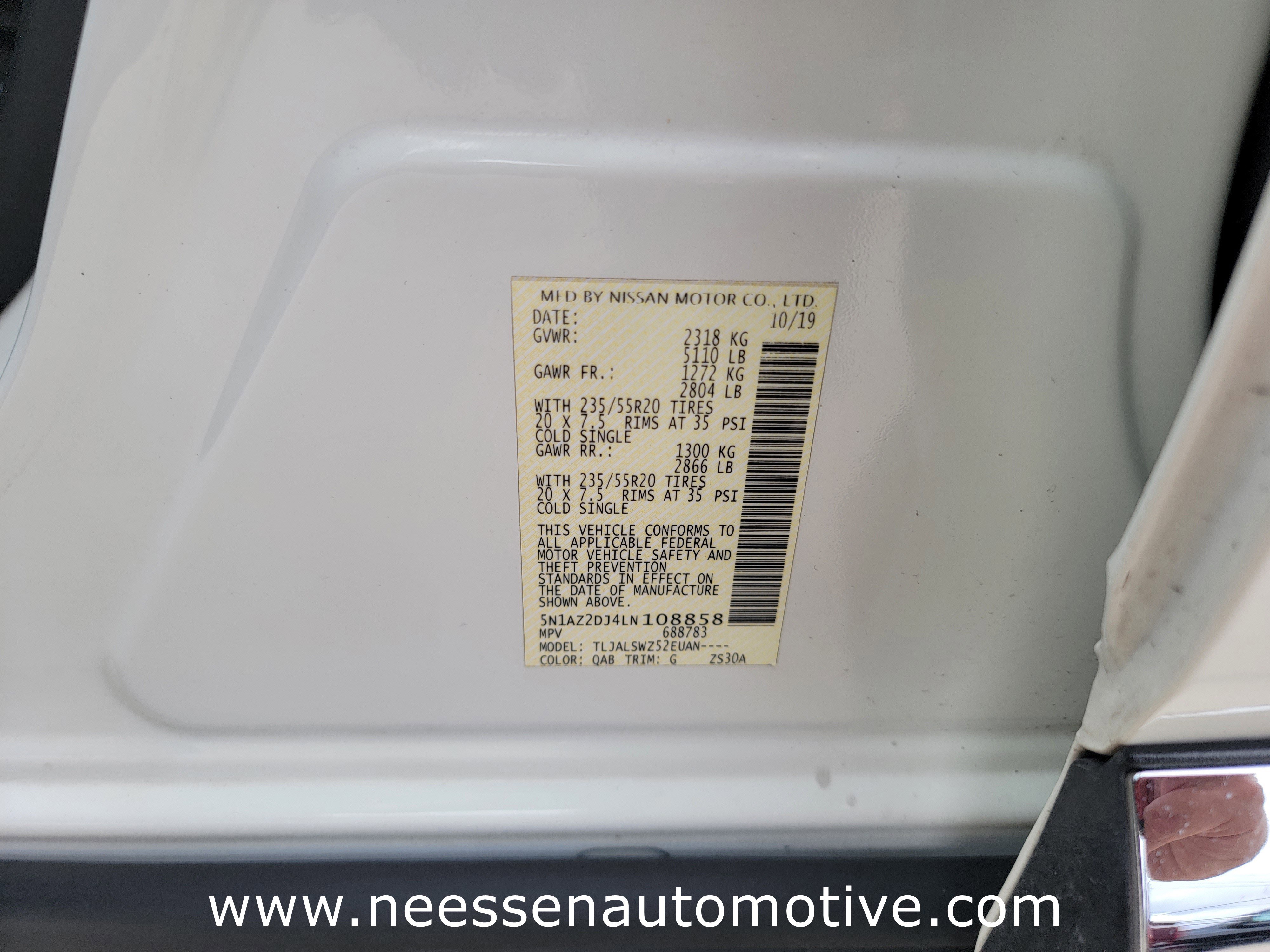 Used 2020 Nissan Murano Platinum w/ Cargo Package image 37