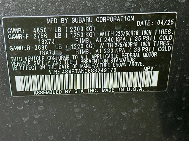 Used 2025 Subaru Outback Limited image 24