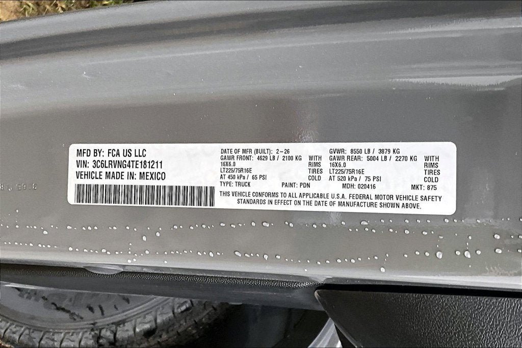 New 2026 RAM ProMaster 1500 w/ Convenience Group FWD image 10