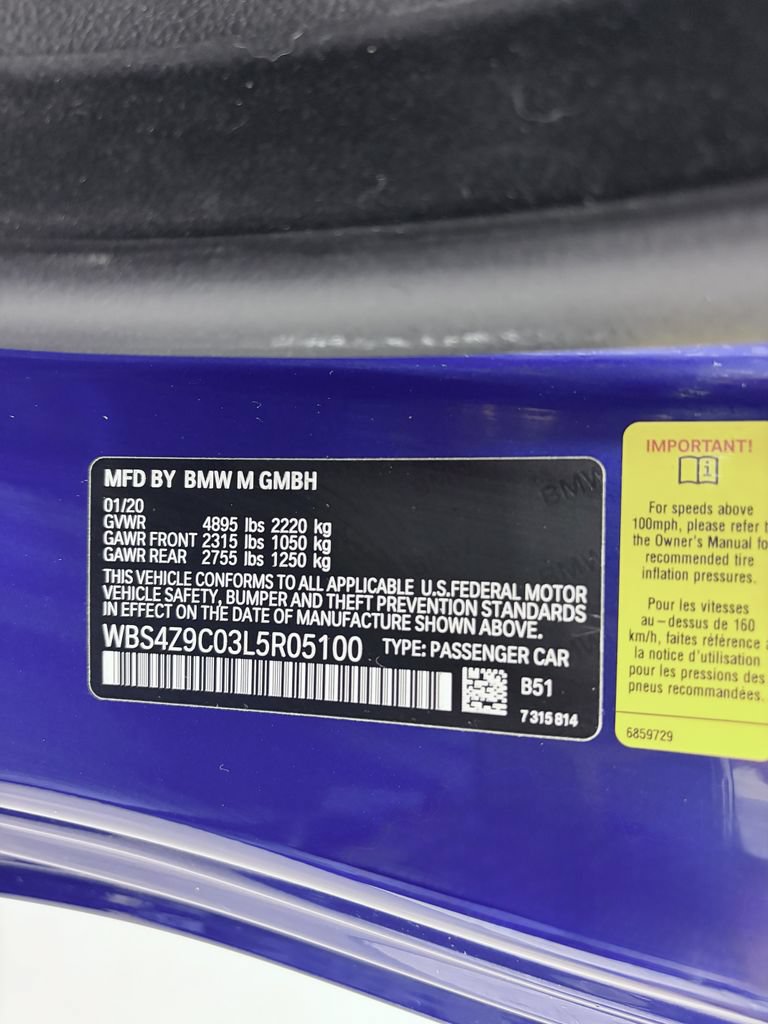 Used 2020 BMW M4 Convertible w/ Competition Package RWD image 25