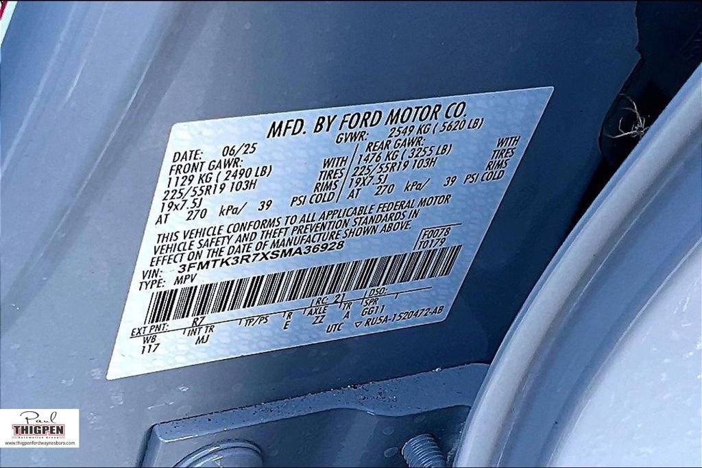 New 2025 Ford Mustang Mach-E Premium w/ Interior Protection Package image 13