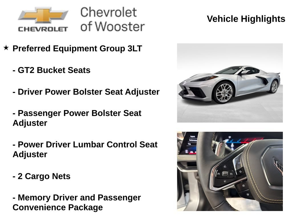 New 2026 Chevrolet Corvette Stingray Premium Cpe w/ Z51 Performance Package RWD image 2