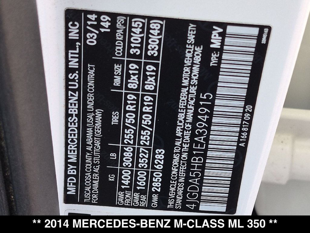 Used 2014 Mercedes-Benz ML 350 4MATIC image 36