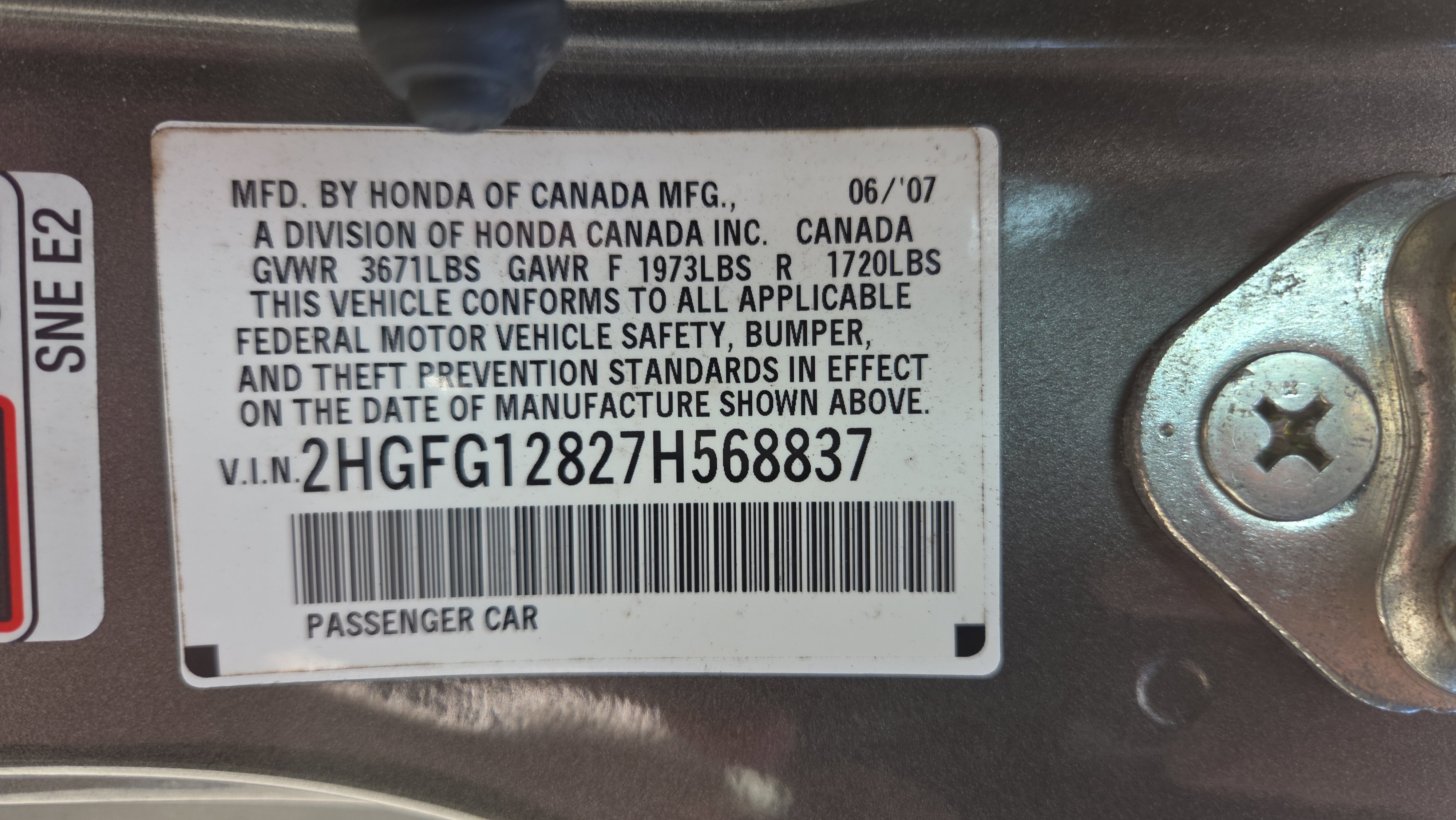 Used 2007 Honda Civic EX image 24