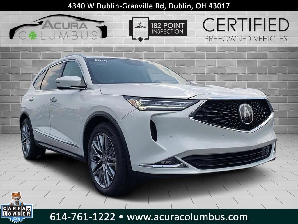Certified 2024 Acura MDX SH-AWD w/ Advance Package