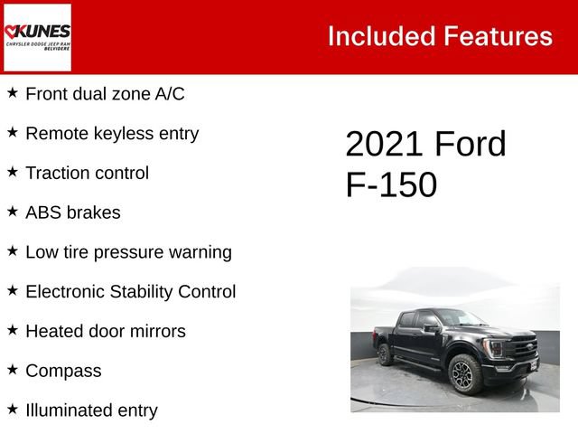 Used 2021 Ford F150 Lariat w/ Equipment Group 502A High AWD/4WD image 3