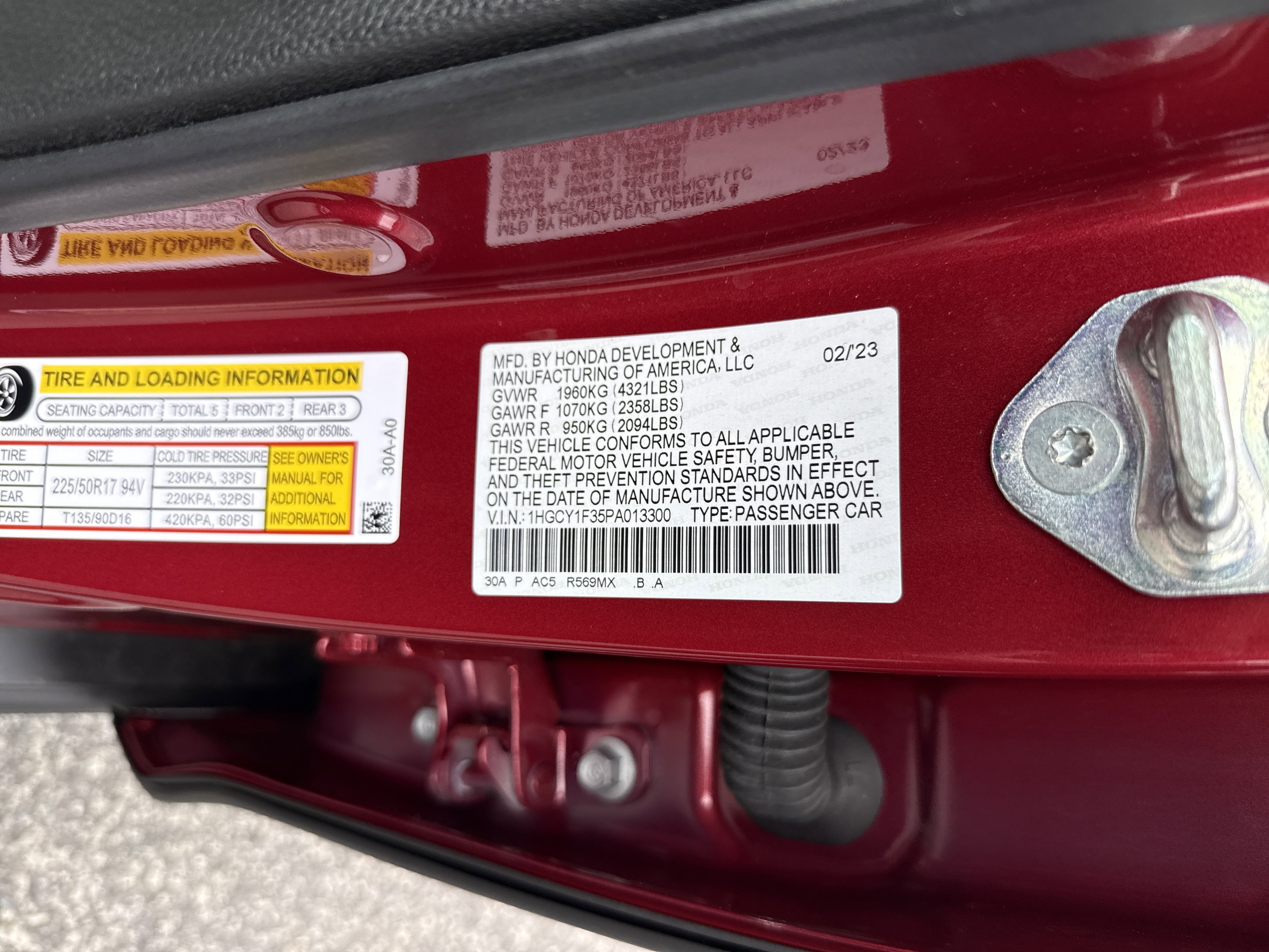 Certified 2023 Honda Accord EX image 37