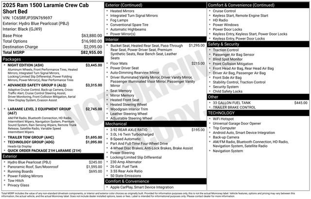 New 2025 RAM 1500 Laramie w/ Night Edition AWD/4WD image 30