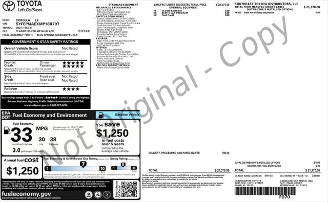 Used 2021 Toyota Corolla LE FWD image 4