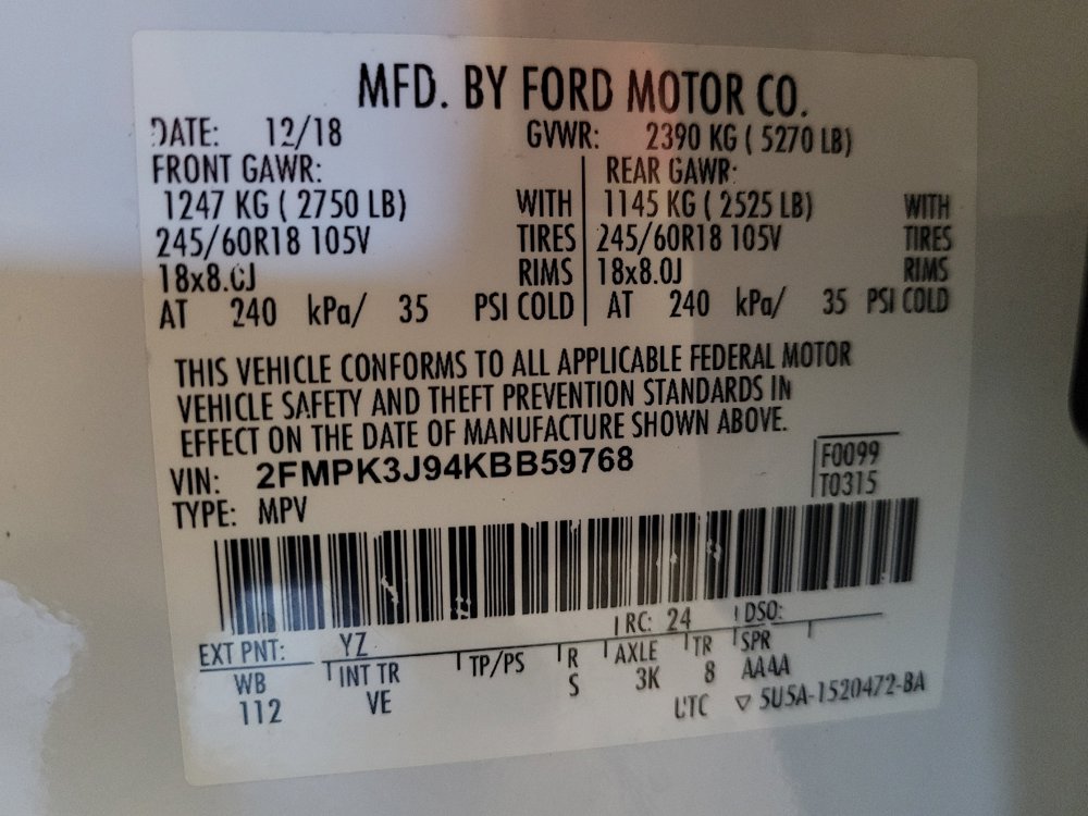 Used 2019 Ford Edge SEL w/ Equipment Group 201A FWD image 33