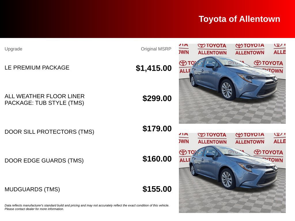 Used 2025 Toyota Corolla LE w/ LE Premium Package FWD image 5