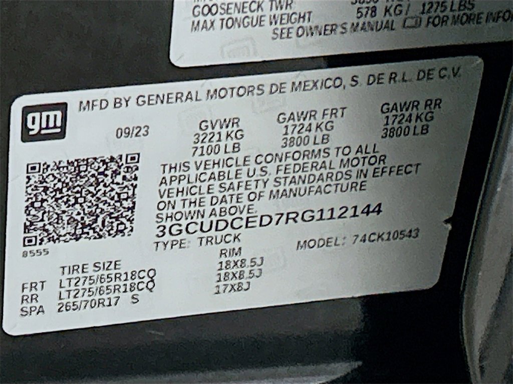 Used 2024 Chevrolet Silverado 1500 Custom Trail Boss w/ LPO, Dark Essentials Package image 27