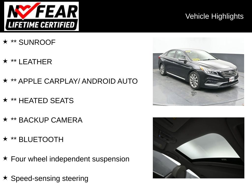 Used 2017 Hyundai Sonata Limited w/ Cargo Package FWD image 2