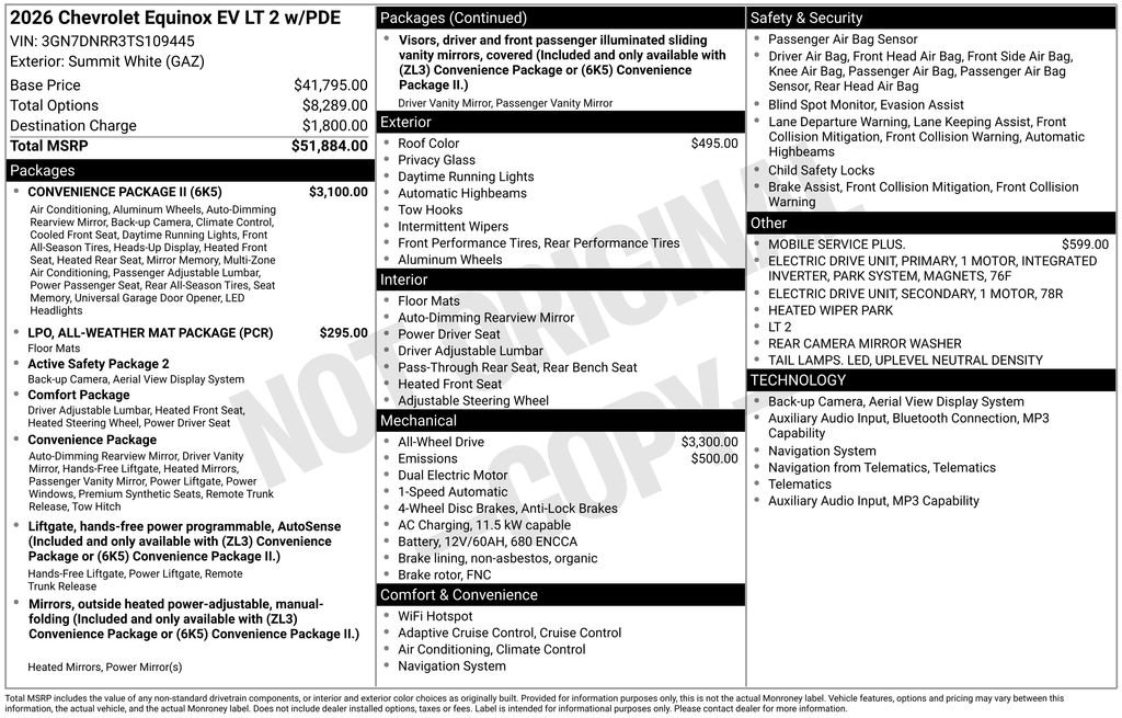 New 2026 Chevrolet Equinox EV LT w/ Convenience Package II AWD/4WD image 36