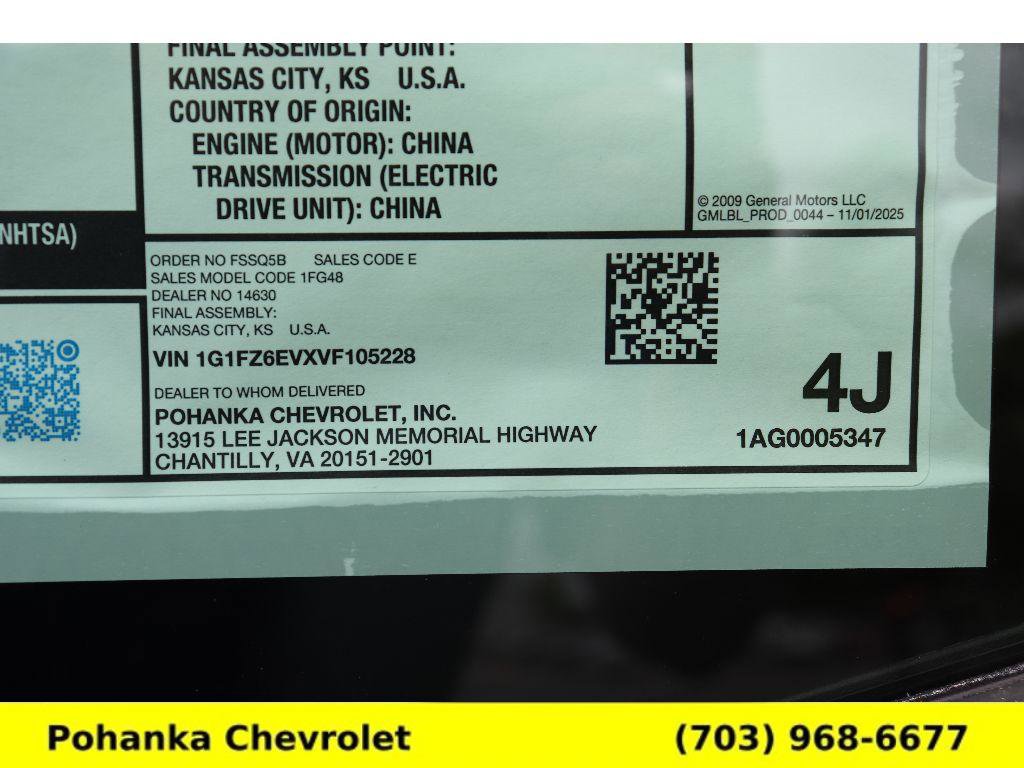 New 2027 Chevrolet Bolt RS FWD image 30