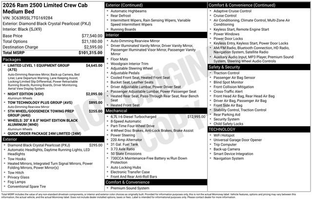 New 2026 RAM 2500 Limited AWD/4WD image 15