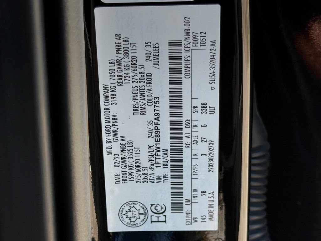Used 2023 Ford F150 Lariat w/ Equipment Group 502A High AWD/4WD image 29