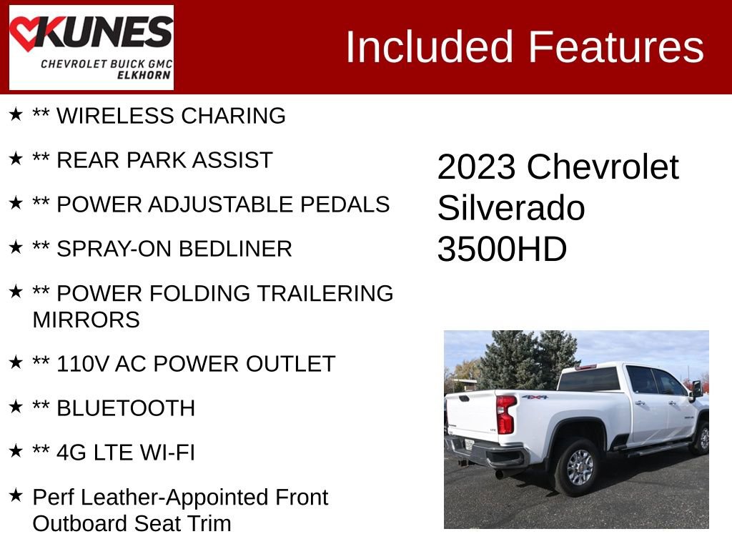 Used 2023 Chevrolet Silverado 3500 LTZ AWD/4WD image 3