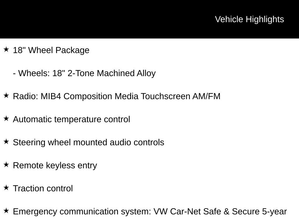 Used 2025 Volkswagen Tiguan S w/ 18" Wheel Package AWD/4WD image 8