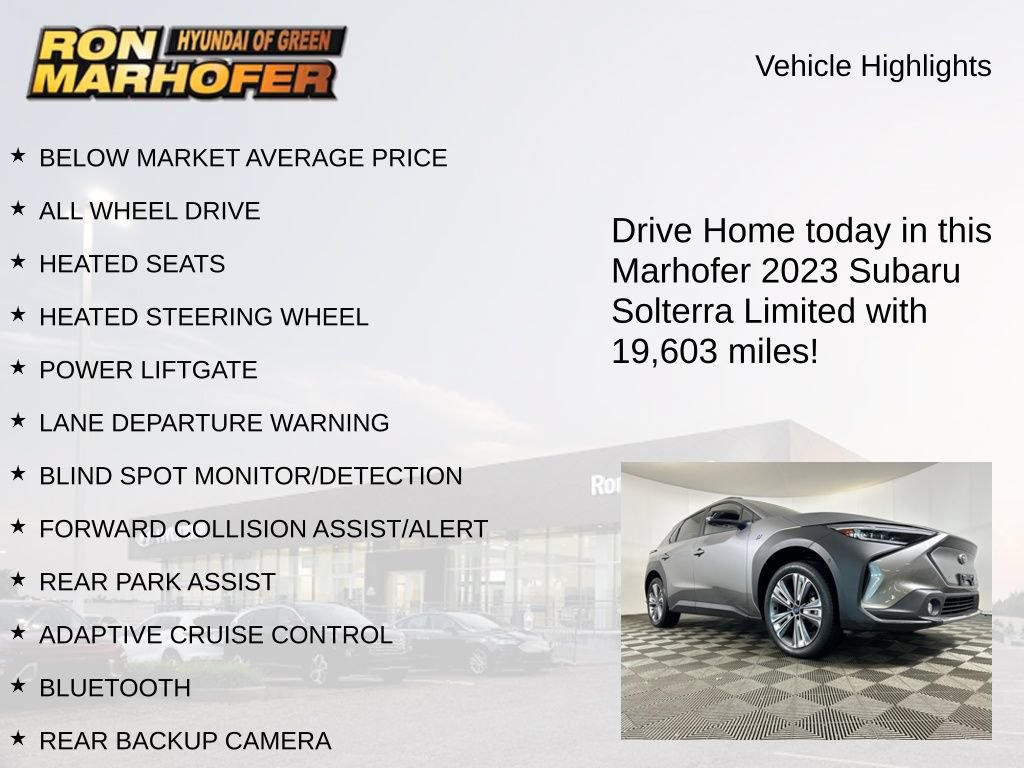 Used 2023 Subaru Solterra AWD image 14