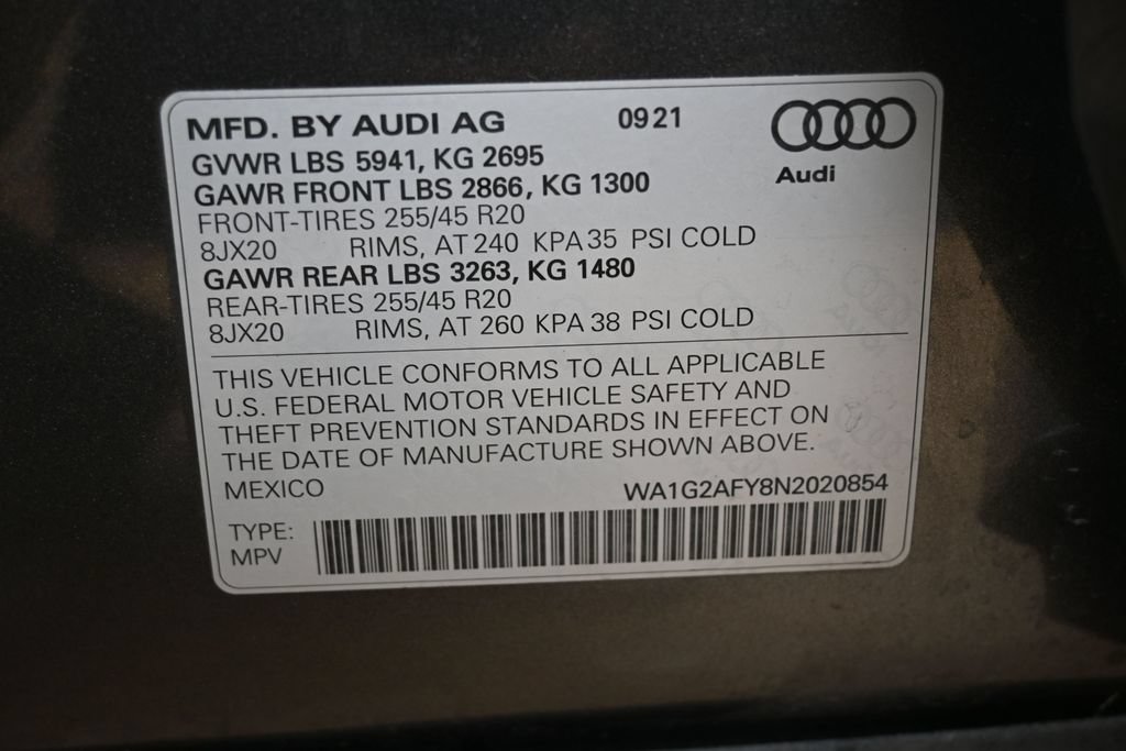 Used 2022 Audi Q5 e Premium w/ Convenience Package AWD/4WD image 5