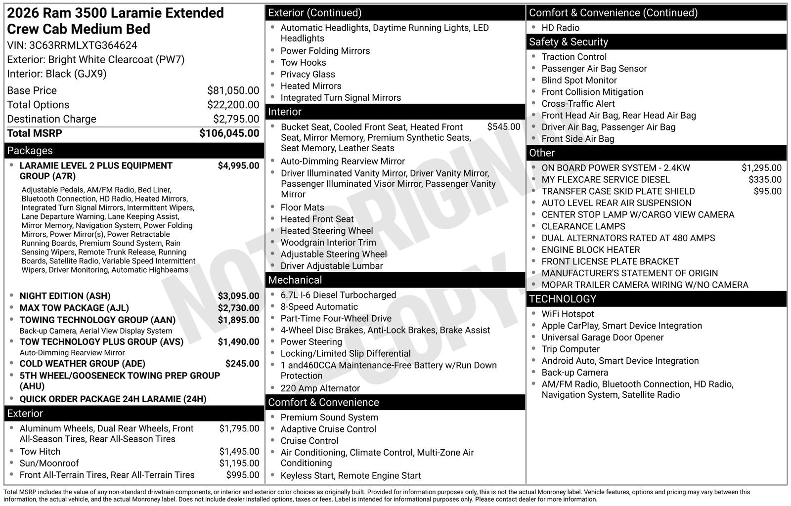 New 2026 RAM 3500 Laramie AWD/4WD image 28