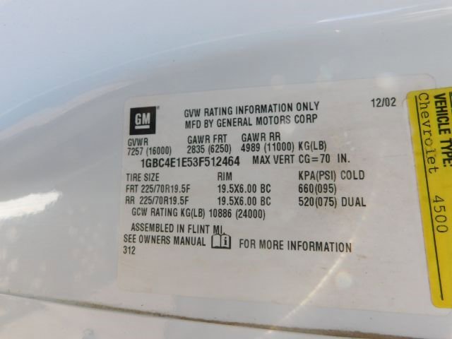 Used 2003 Chevrolet Kodiak C4500 2WD Regular Cab image 15