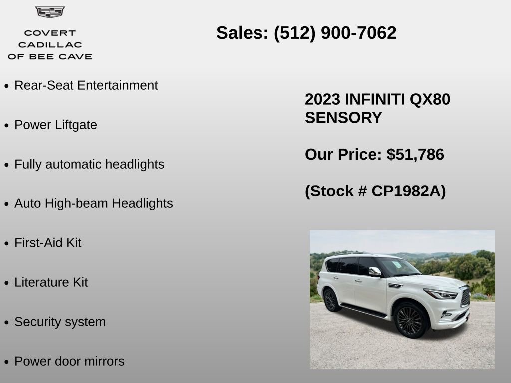 Used 2023 INFINITI QX80 Sensory w/ Cargo Package AWD/4WD image 12