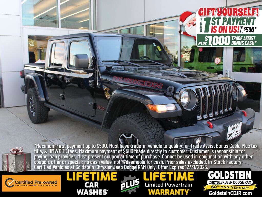 Certified 2022 Jeep Gladiator Rubicon w/ Cold Weather Group image 1