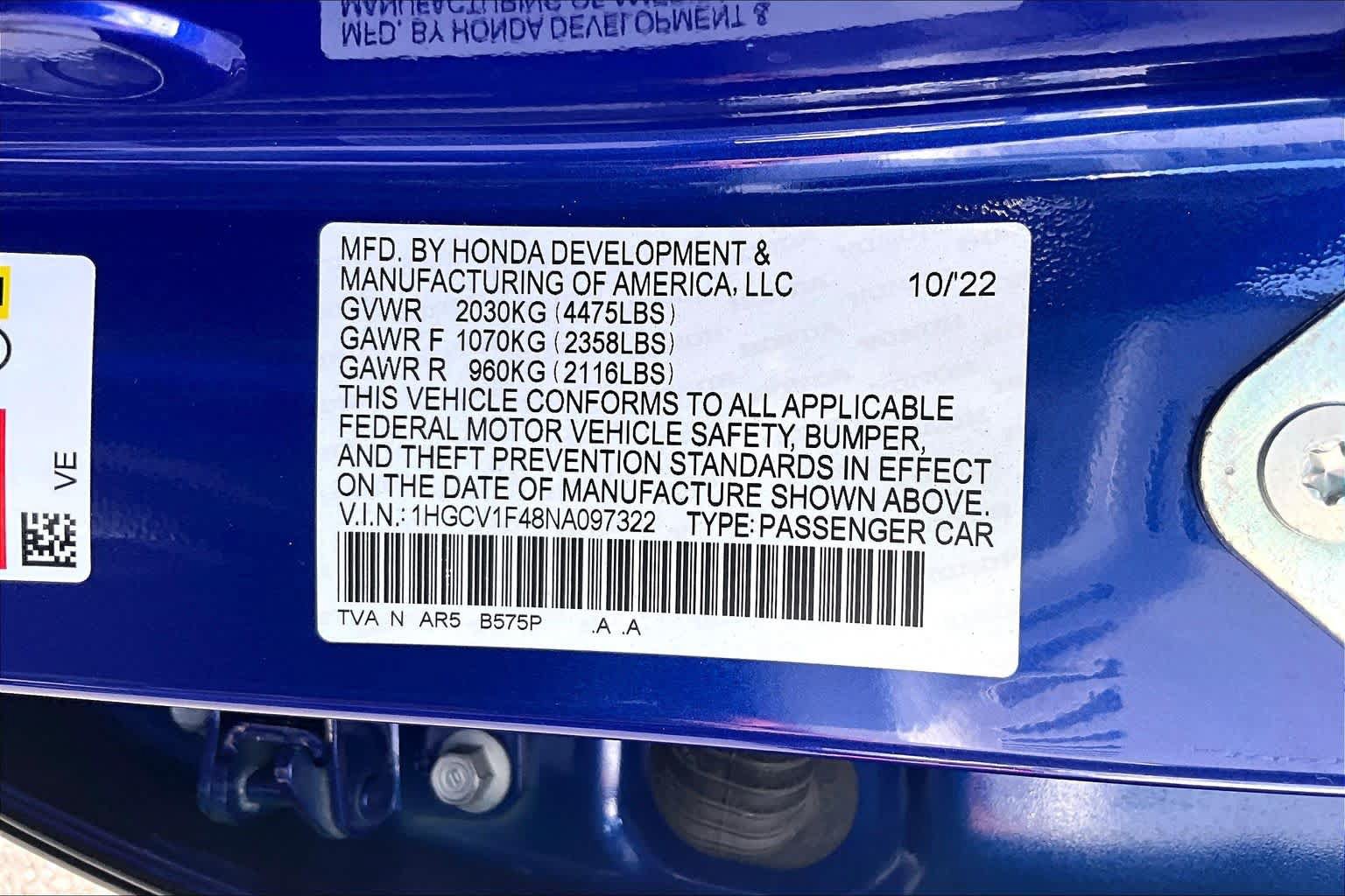 Used 2022 Honda Accord Sport Special Edition image 36