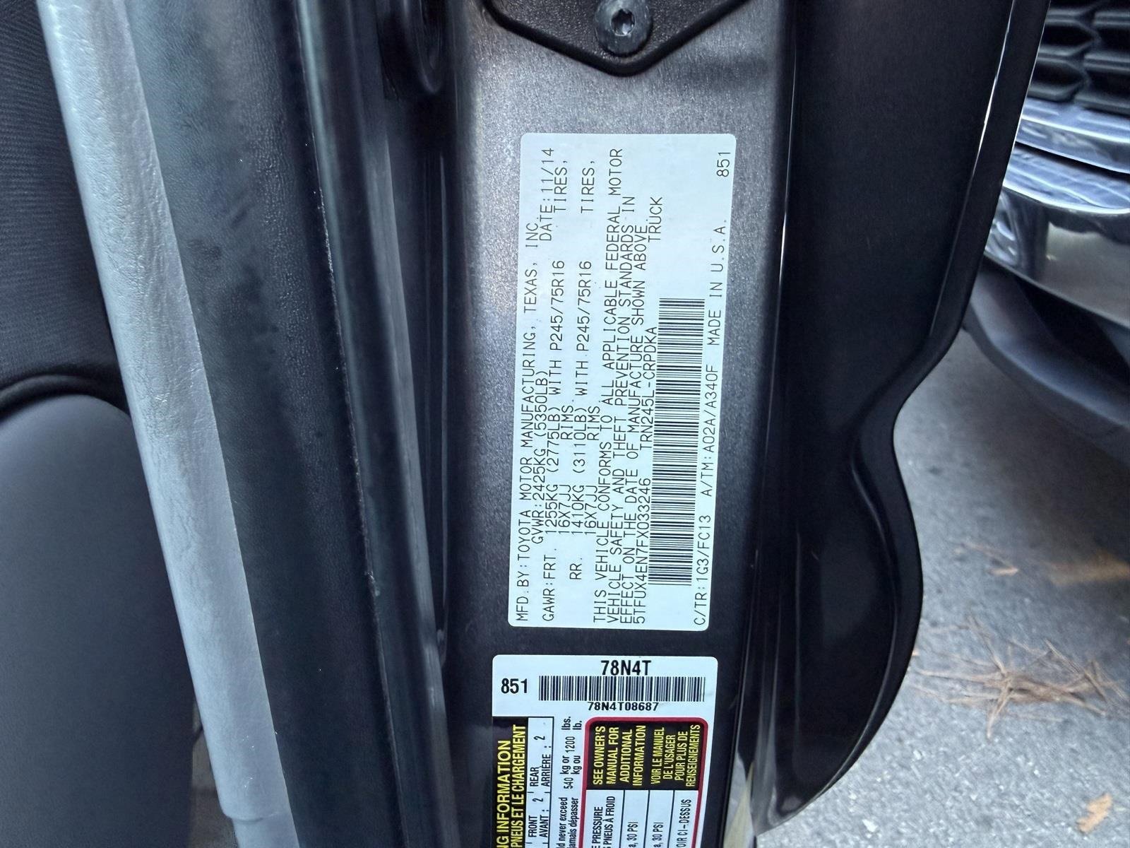 Used 2015 Toyota Tacoma 4x4 Access Cab image 44